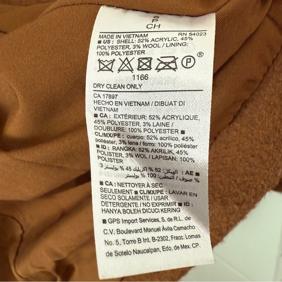 ☀️ Classic Old Navy Camel Peacoat | Size S - Picture 9 of 10